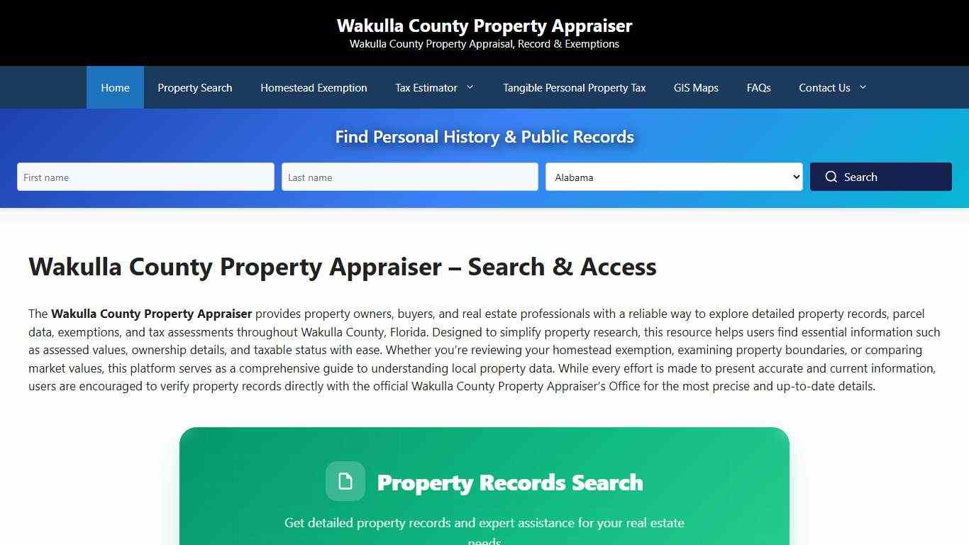 Wakulla County Property Appraiser – Search & Access