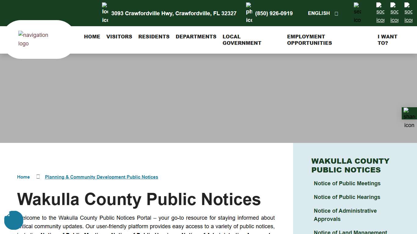 Wakulla County Public Notices